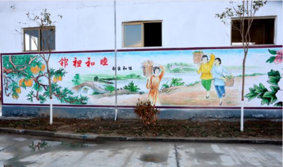 灵宝乡镇文化墙 乡风文明焕发新活力