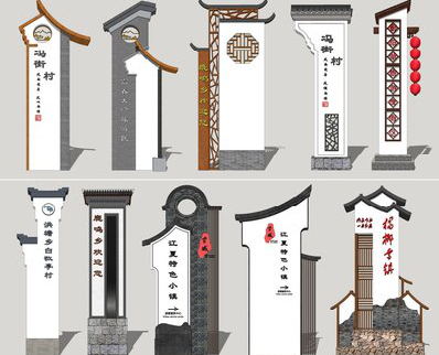 灵宝美丽乡村标识标牌有哪些分类？